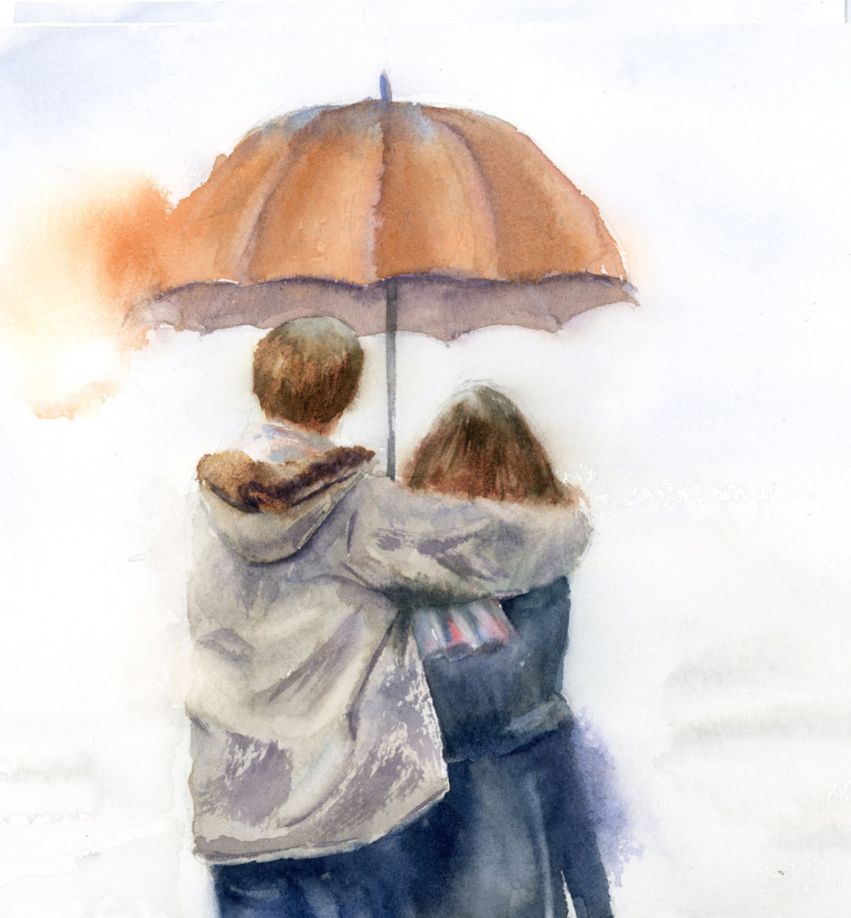 Couple under umbrella - Image 3