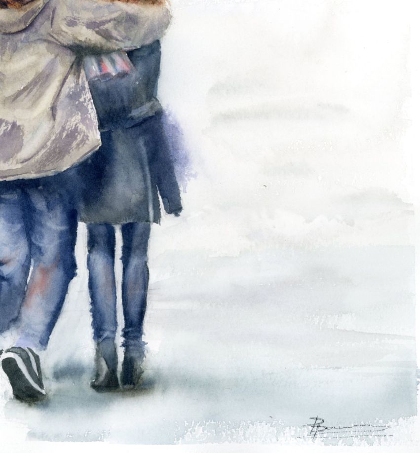 Couple under umbrella - Image 4