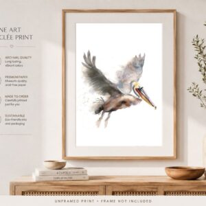 Brown Pelican Print