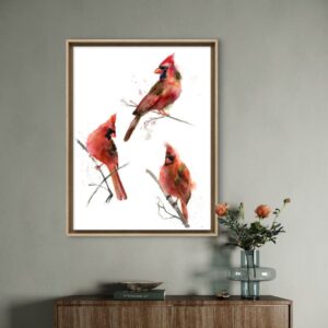 Three Cardinals Print