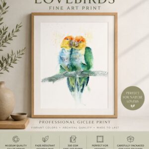 Parrots Love Birds Print