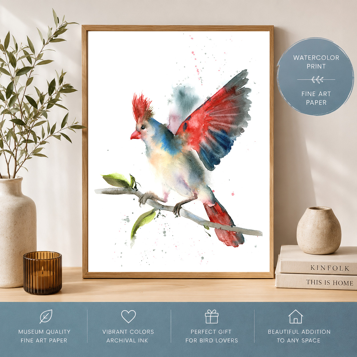 Desert Cardinal Print