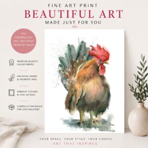 Red Rooster Print