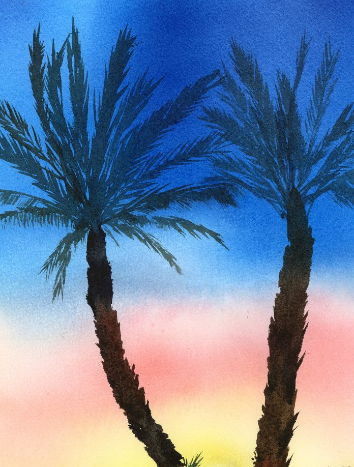 Sunset Palms by the Sea - Image 2