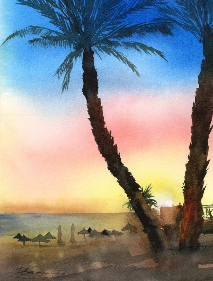 Sunset Palms by the Sea - Image 5