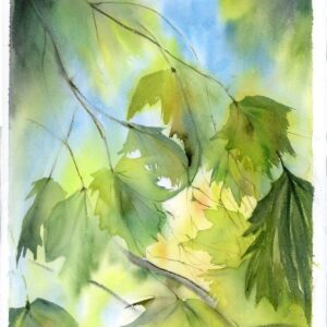 Seeing the Unseen original watercolor painting by Olga Tchefranov